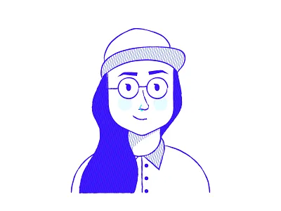 Selfie character design flat illustration line pattern portrait selfie texture