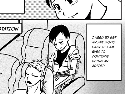 Scarred Journals Chapter 1 Page Sample Progress anime cintiq comic hand drawn illustration manga scarred journals