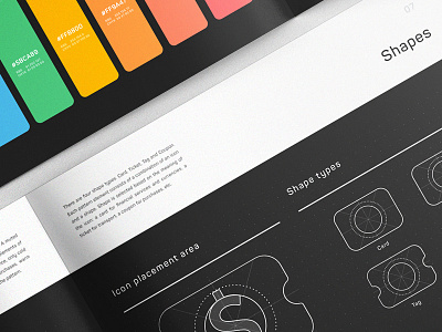 SWiP Colors and Shapes album book brand brandbook branding colors cover gudelines identity manual pages palette