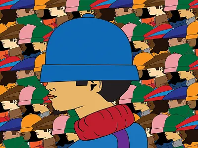 The Many B-Boys & B-Girls b boy b girl characters digital illustration hip hop illustration