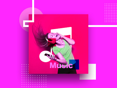 Music Love colors images manipulation new patterns pink popular shapes trending ui ux violet
