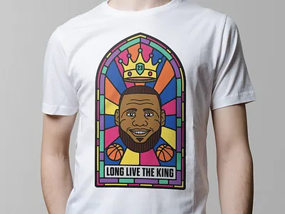 Shirts for sale! apparel basketball colour crown icon illustration lebron saint shirt sport threadless window