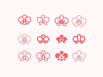 Orchid flower - icons branding ci icon orchid pink ui woman
