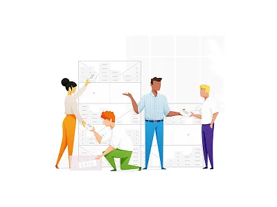 Side-project illustration 📱💻 no4 2d character color design digital illustration sketch