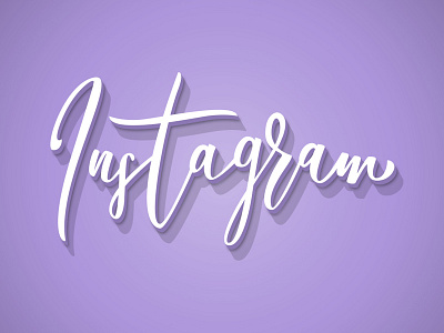 Insta sketch 3d brushpen calligraphy customtype handdrawn instagram lettering sketch vector