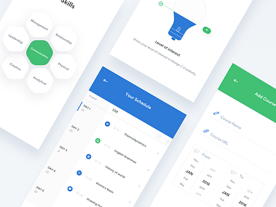 Education apps collection app college dashboard education gmat landing profile ui university ux web