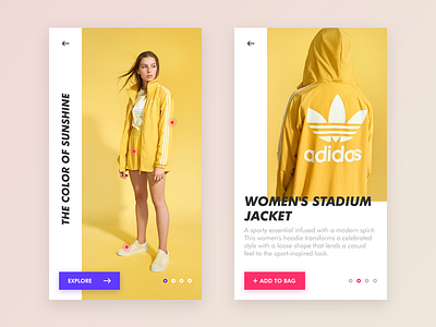 Fashion Store Concept adidas app color fashion originals shopping store ui