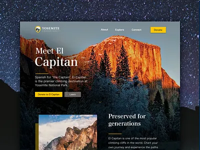 Yosemite Conservancy Layout mountain stars yosemite yosemitechallenge