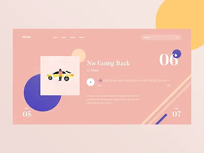 Music album artist landing music play player playlist spotify web