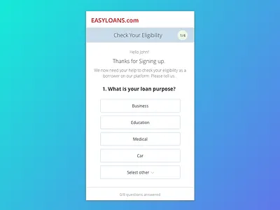 Loan Registration Process eligibility finance form loan process progress registration