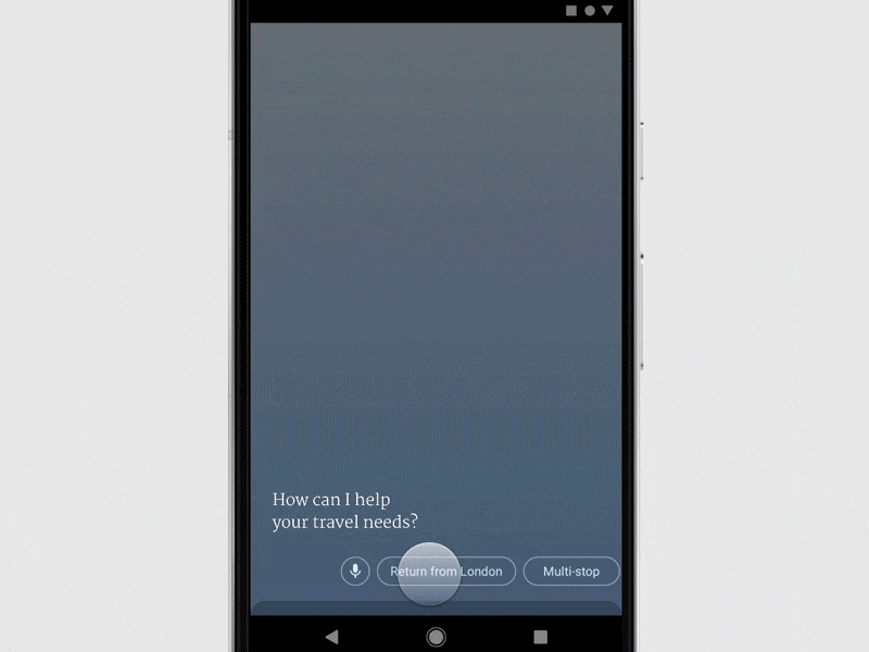 Flight concierge AI bot ai bot chat bot flight booking framer prototyping sketch
