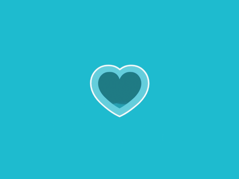 Heart Loader filling heart icon loader motion sparks sprinkles