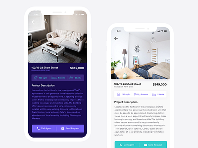 Real Estate App Design Concept app bank buy ui ux check cheque estate home housing loan real