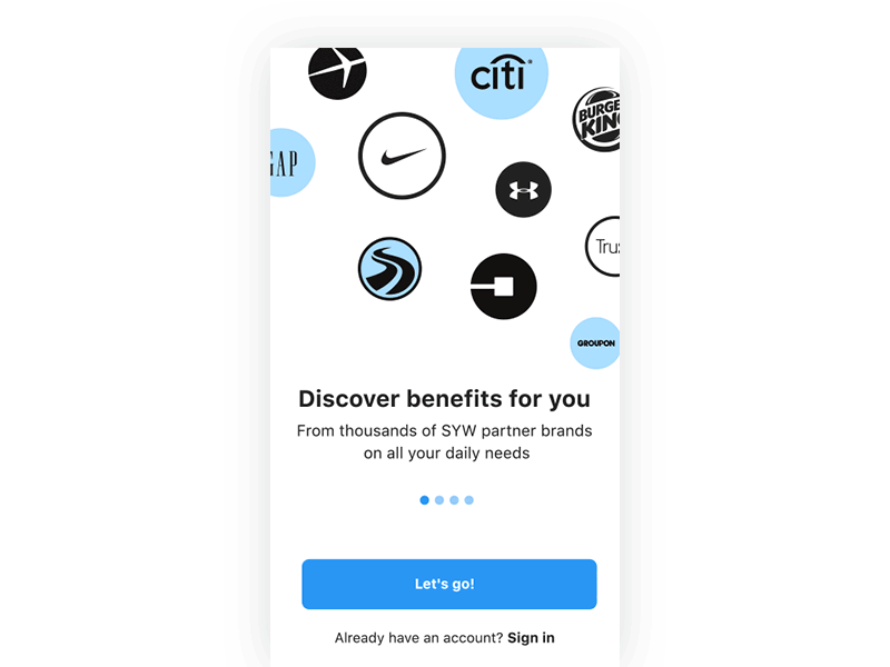 Onboarding Animated animation bell gift idea light login onboarding sign signup