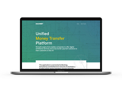 Money Transfer Platform Landing Page landing onepage uiux website