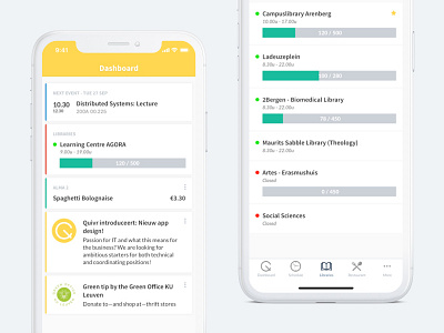 Quivr Mobile App app dashboard iphonex light mobile mobile app quivr ui ux