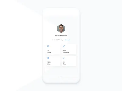 User Profile app cards daily design dribbble icons profile ui user work