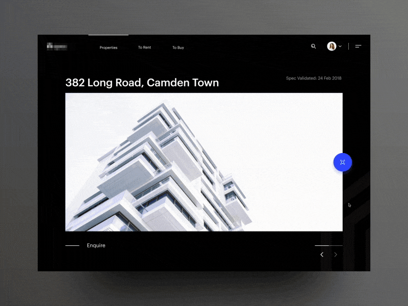 S - Ui Exploration animation app design gif interface motion property real estate ui user ux