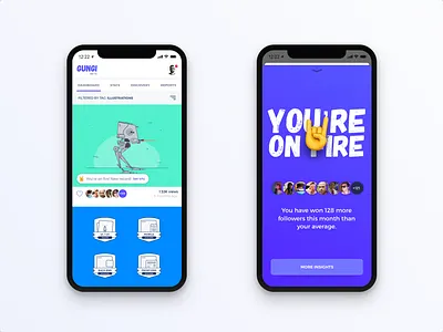 Mobile Insights app card concept control interface dashboard insights interface ios iphone x mobile process flow progress ui ux
