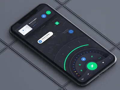 Random Experiment car clean dark flat gui iphone iphonex landingpage map mobile ui ux