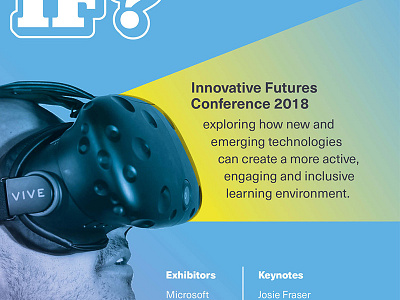IF? Flyer Crop branding conference event flyer print promo self generated side project vr