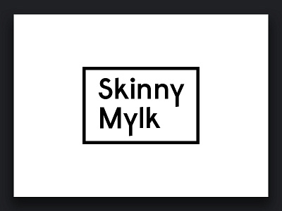 Skinny Mylk – Logo Concept branding design drink flat food logo type vector vegan web design