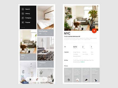 Houses For Rent App house ios mobile simple ui