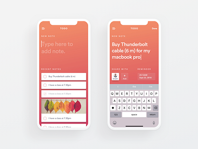 Easiest Todo App app concept iphone x iphone x app todo app user friendly