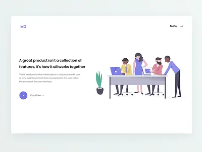 User Experience Design UI Exploration_2 business creative design experience exploration landing page trend ui ux website