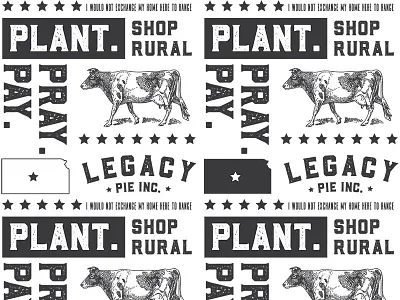 Pie Kit Pattern farm flour kansas local pattern rural