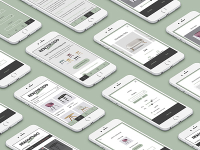 Rekomendo site clean interface design interiorism minimal mobile responsive ui uxui web web design