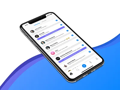 Social Media App clean feed mobile modern notification picture restaurant snap social media ui ux