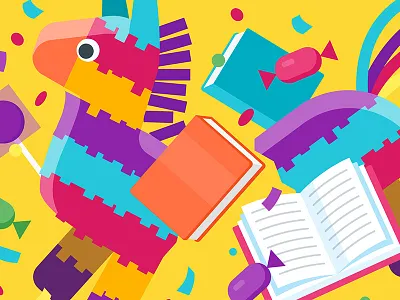 Children's Day for Mexico and Brazil, for Google Play brazil childrens day cute google graphic illustration marketing merchandising mexico play store promotion vector