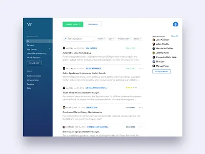 Wonder Workspaces dashboard interface product ui ux web wonder
