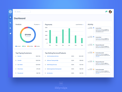 Dashboard UI Design dashboard ui ildiesign invoice invoice tool tool ui ui ui design ui pattern ux ux design web app
