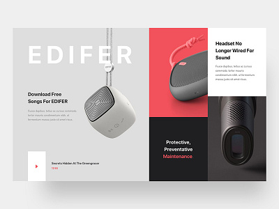 Minimal Web UI Exploration card concept custom fluent grid layout minimal modern ui ux