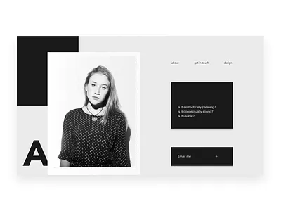 Portfolio Main page branding design desktop header index layout main portfolio redesign trend visual workplace