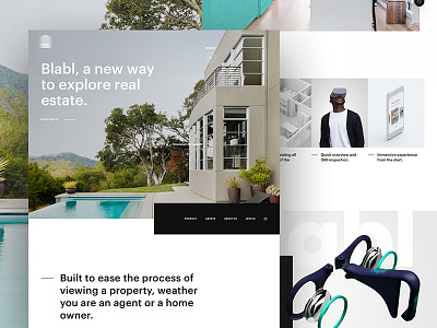 S - Lander design experience home lander new property real estate ui user ux web website