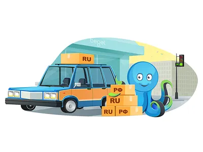 Octopus mover building car domain octopus traffic light transfer