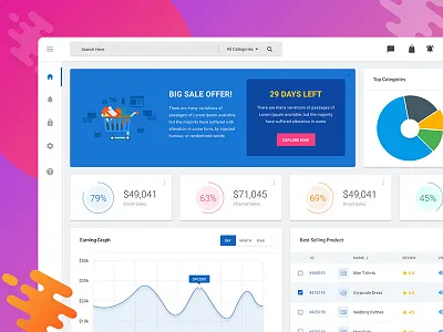 WIP Dashboard Widgets admin blue chart dashboard design e commerce flat material ui ux web widget