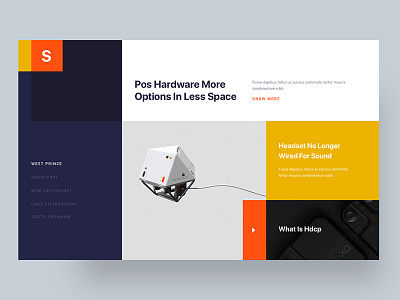 Conceptual Web UI Exploration card concept custom fluent grid layout minimal modern ui ux