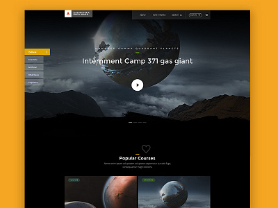 Learning Website dark design education learning