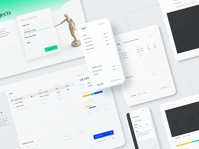 Budget calculator app browser budget calculator estimation manager mobile planner project responsive tablet teamweek ui