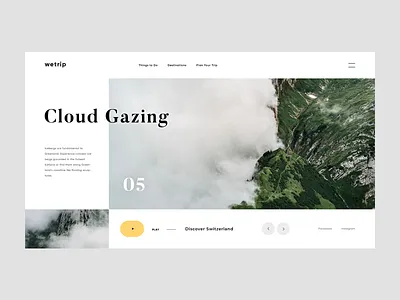 Wetrip2 black greenland iceland landing landing page layout travel trip white