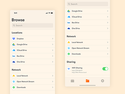Vlc @ iPhone X - Browse apple ios iphone iphone x media mobile movies music player psd sketch vlc