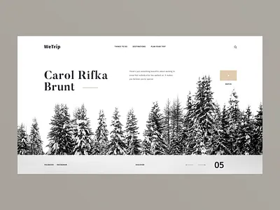 Wetrip 3 black greenland iceland landing landing page layout travel trip white