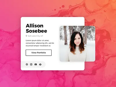 User Profile - #006 006 bio dailyui profile user
