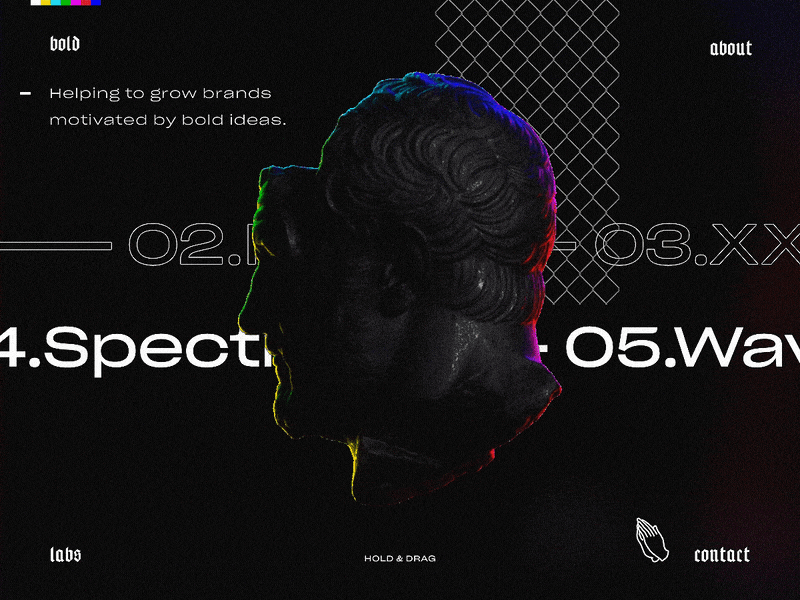 Portfolio Concept branding cinema 4d graphic design octane portfolio ui ux web design website