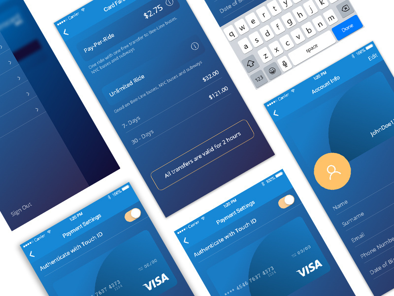 Example of MetroCard App Research
