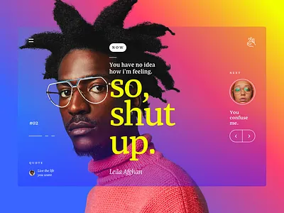 |02| color flat glasses gradient grid landing page layout pego ui ux web design website